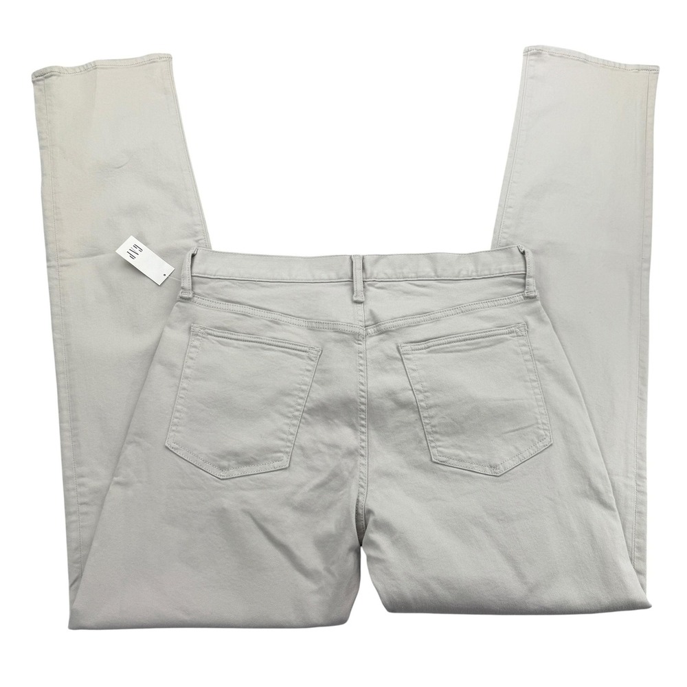 Gap Pants Mens 32 X 36 Beige Chino Slim GapFlex Stretch Pockets Flat Front NWT